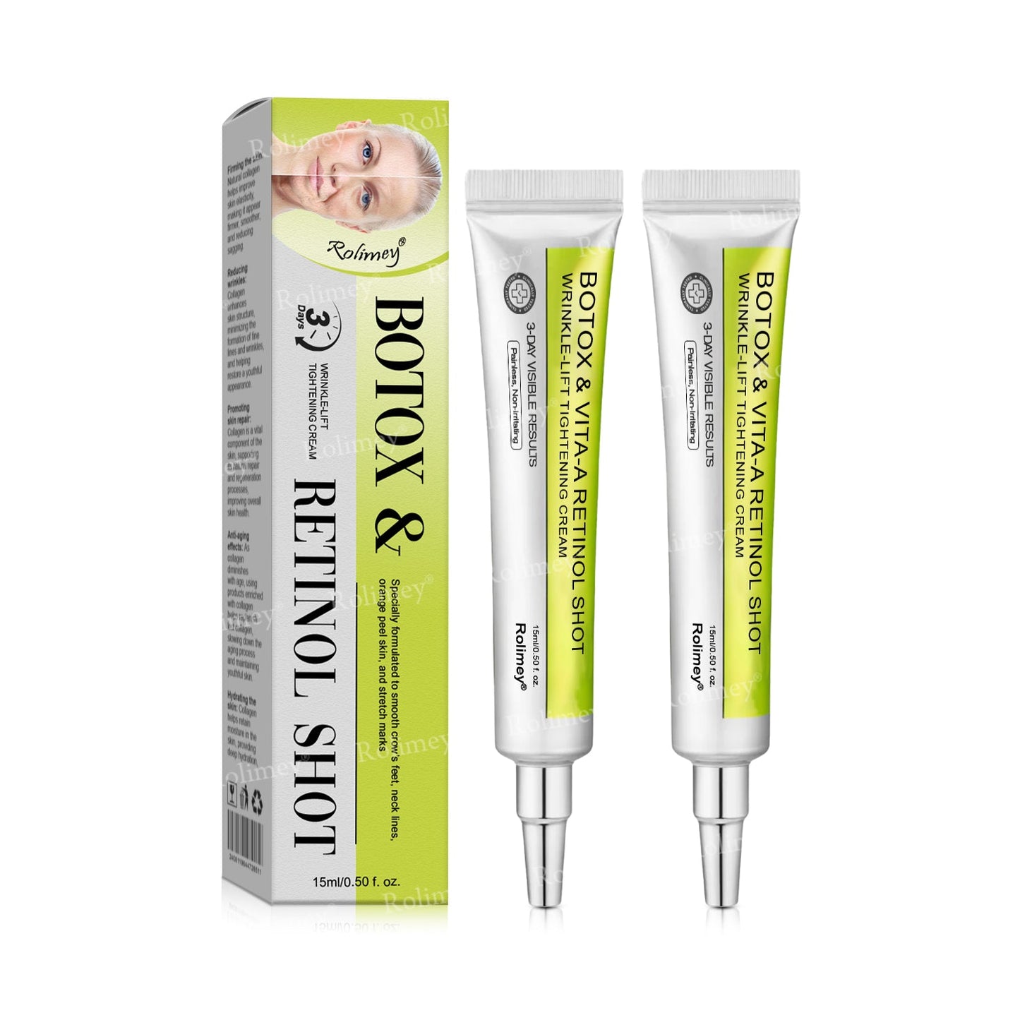 🍀👨⚕️Made and shipped from Australia 💫Rolimey® Botox & Vita-A Retinol Shot Wrinkle-Lift Tightening cream - Last Day Promotion 70% OFF Upsell