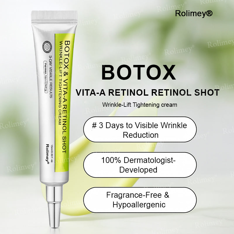🍀👨‍⚕️Made and shipped from Australia 💫Rolimey® Botox & Vita-A Retinol Shot Wrinkle-Lift Tightening cream - Last Day Promotion 70% OFF Upsell