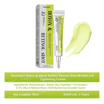 🍀👨‍⚕️Made and shipped from Australia 💫Rolimey® Botox & Vita-A Retinol Shot Wrinkle-Lift Tightening cream - Last Day Promotion 70% OFF Upsell