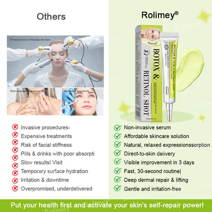 🍀👨‍⚕️Made and shipped from Australia 💫Rolimey® Botox & Vita-A Retinol Shot Wrinkle-Lift Tightening cream - Last Day Promotion 70% OFF Upsell