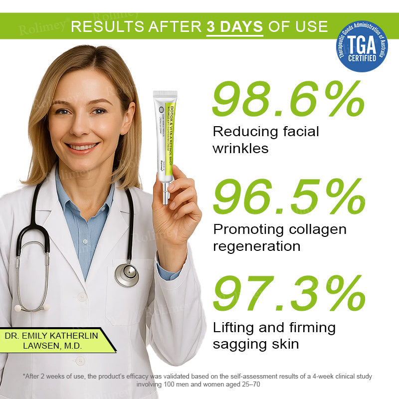 🍀👨‍⚕️Made and shipped from Australia 💫Rolimey® Botox & Vita-A Retinol Shot Wrinkle-Lift Tightening cream - Last Day Promotion 70% OFF Upsell